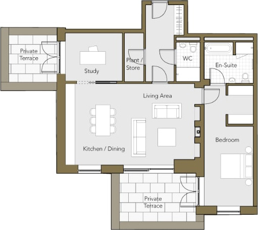 Ground-Floor-Apartment-No.-2-One-Bedroom-plus-Study